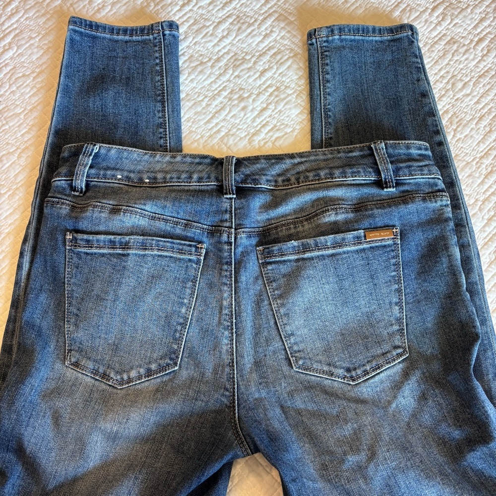 White House Black Market Blue Skinny Jeans Classic‎ Style - Picture 4 of 6